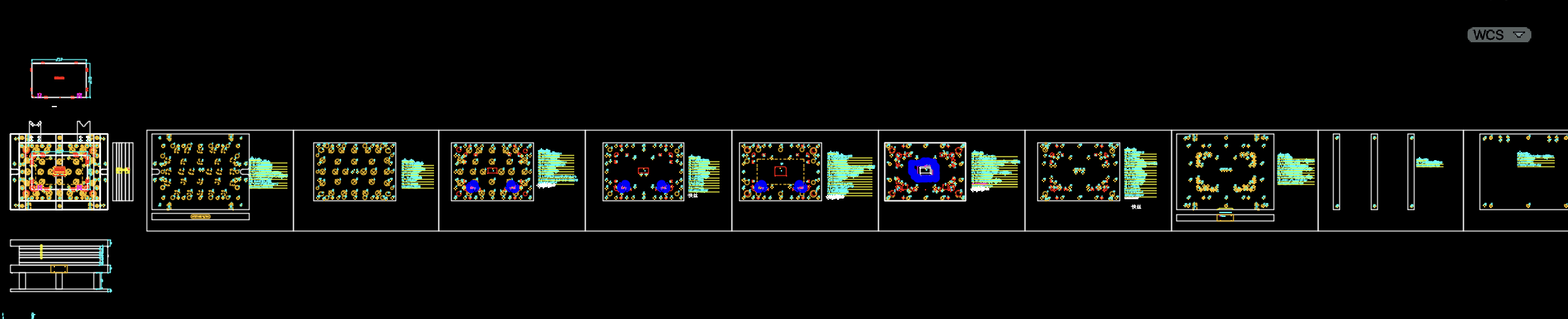 铝制电脑外壳冲压切角模具设计图